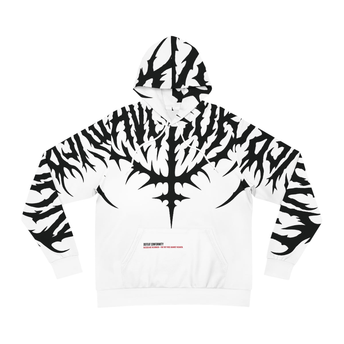 ⚡ “Abyssal Veins” – Deathcore Pattern Hoodie