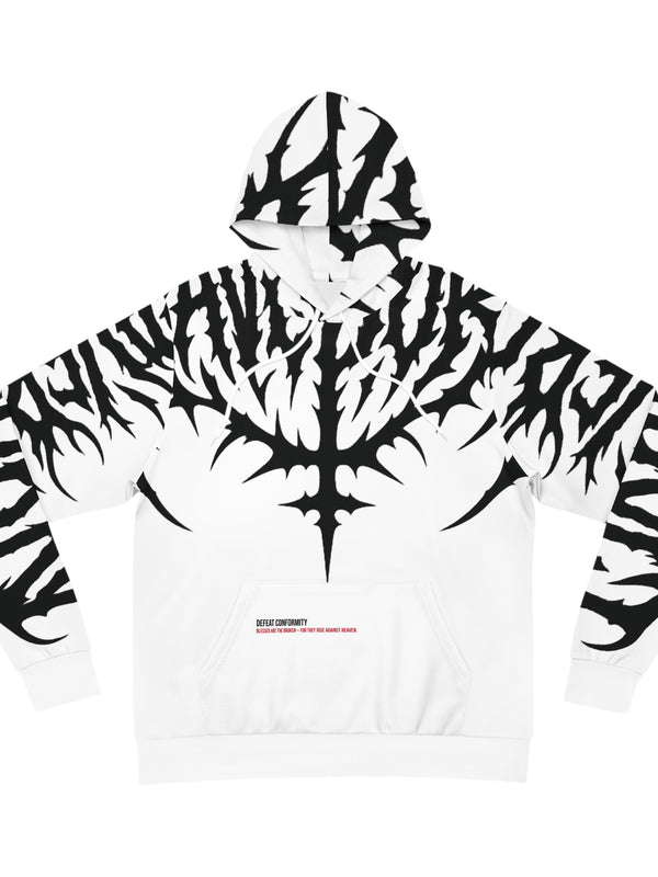 ⚡ “Abyssal Veins” – Deathcore Pattern Hoodie