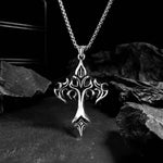 ✝️ Sanctum Cross – Gothic Steel Pendant