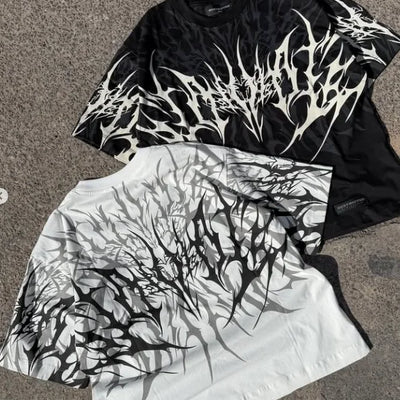 🕸️ Heaven Tears – Oversized Graphic Tee
