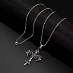✝️ Sanctum Cross – Gothic Steel Pendant