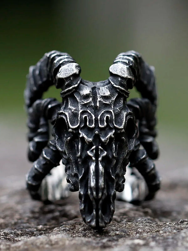 ☥ Dreadhorn – Occult Ram Ring