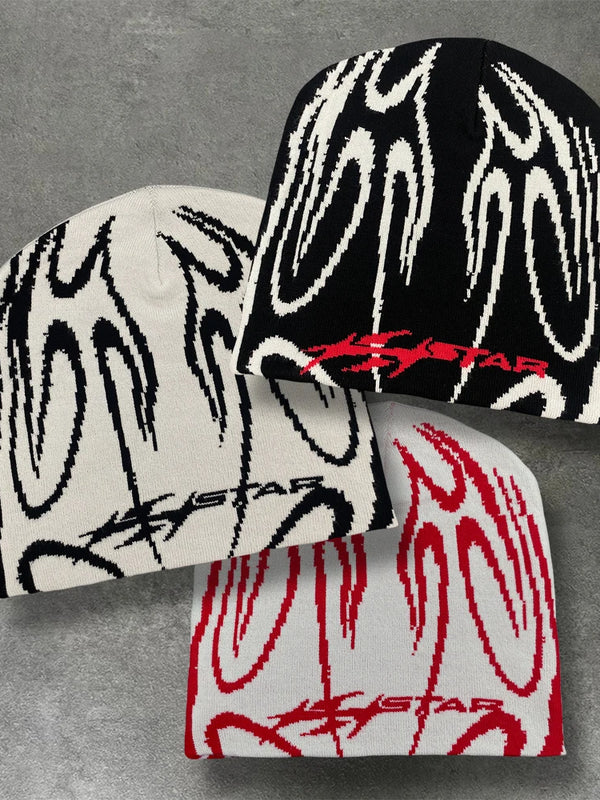 🔥 Flamewave – Pattern Knit Beanie