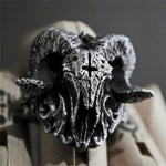 🐐 Baphomet – Infernal Goat Ring