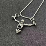 ☠️ Hanging Bones – Skeleton Pendant Necklace