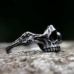 ☠️ Soulkeeper – Hollow Skull Ring