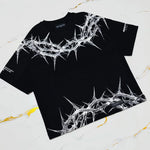 🌹 Veil of Thorns – Oversized Thorned Tee
