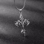 ✝️ Sanctum Cross – Gothic Steel Pendant